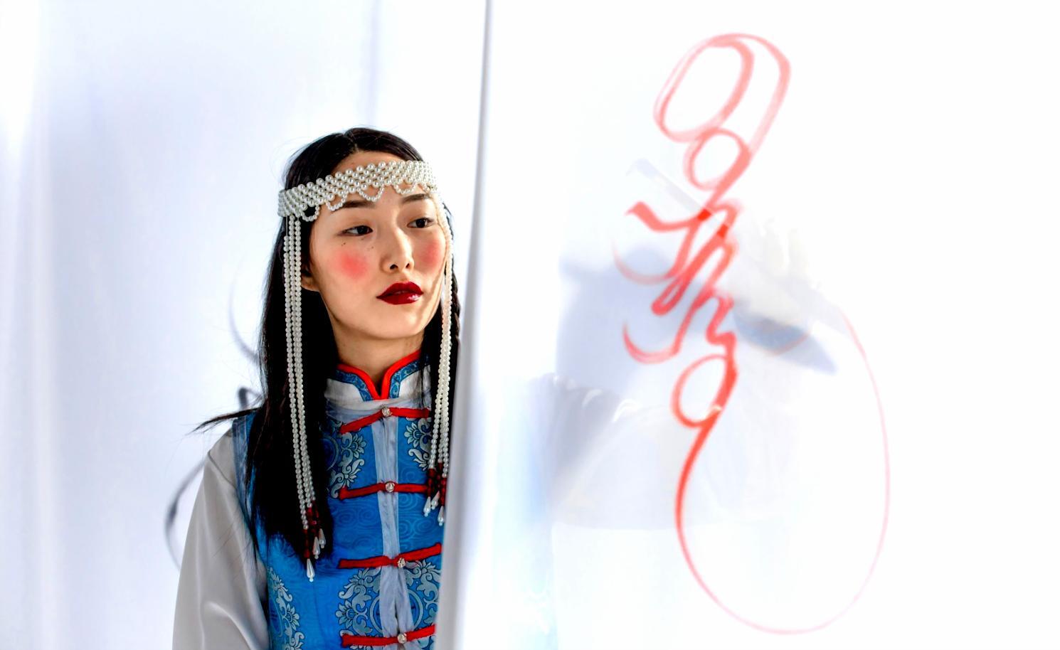 Student portfolio review session showing progress tracking and skill development metrics